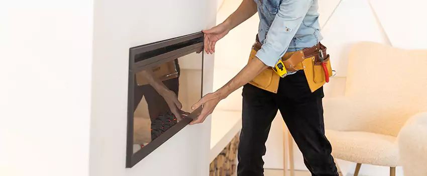 Metal Fireplace Installation in Urbana, Illinois