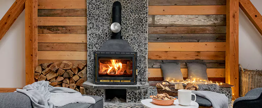 Thelin Hearth Products Direct Vent Gas Stove Fireplace Inspection in Urbana, Illinois